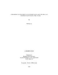 Exploring the Diversity of Gentrification and the Role of Gender in Hong Kong, 1986 to 2006
