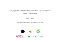 Hydrographic Atlas of the World Ocean Circulation Experiment (WOCE) Volume 2: Pacific Ocean