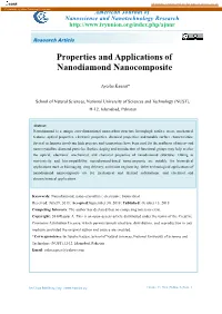 Properties and Applications of Nanodiamond Nanocomposite
