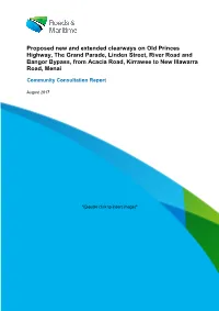 Proposed New and Extended Clearways on Old Princes Highway