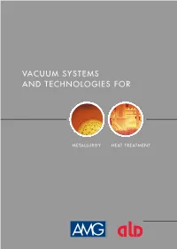 Vacuum Systems and Technologies For