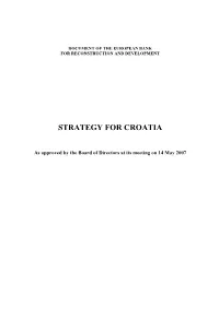 Document of the European Bank for Reconstruction and Development