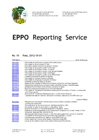 EPPO Reporting Service