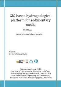 GIS-Based Hydrogeological Platform for Sedimentary Media