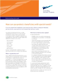 How Can You Protect a Beneficiary with Special Needs?
