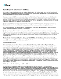 Mylan Responds to Carl Icahn's 13D Filing