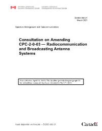 Radiocommunication and Broadcasting Antenna Systems