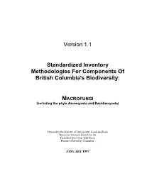 Version 1.1 Standardized Inventory Methodologies for Components Of