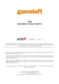 2006 Reference Document