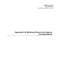 Appendix 4-A Part 1 Air Modeling Protocol