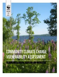 Community Climate Change Vulnerability Assessment (CCCVA) Process During 2014 -2015