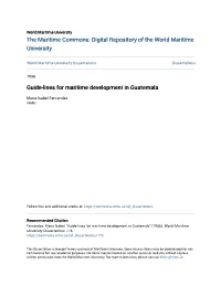 Guide-Lines for Maritime Development in Guatemala