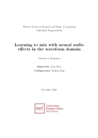 Learning to Mix with Neural Audio Effects in the Waveform Domain