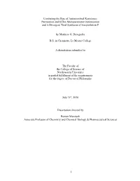 Combating the Rise of Antimicrobial Resistance: Permeation and Efflux Multiparameter Optimization and a Divergent Total Synthesis of Streptothricin F