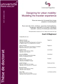 Designing for Urban Mobility: Modeling the Traveler Experience