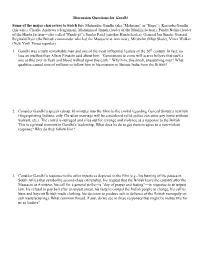 Discussion Questions for Gandhi