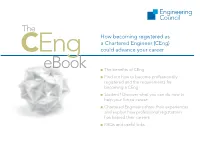 How Becoming Registered As a Chartered Engineer (Ceng) Could Advance Your Career