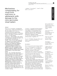 Mechanisms Compensating for Visual Field Restriction in Adolescents With