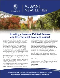 Alumni Newsletter