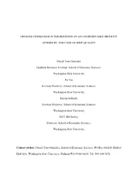 Demand Estimation in the Presence of an Unobservable Product