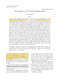 New Aspects of Cutaneous Mosaicism