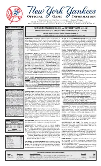 Official Game Information