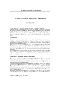 An Updated Checklist of Bryophytes of Karnataka 1