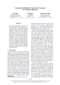 Compound Probabilistic Context-Free Grammars for Grammar Induction