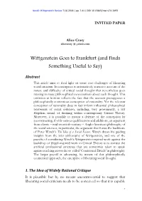 Critical Theory