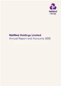 Natwest Holdings Limited Annual Report and Accounts 2020 Strategic Report