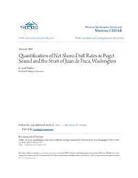 Quantification of Net Shore-Drift Rates in Puget Sound and the Strait of Juan De Fuca, Washington R