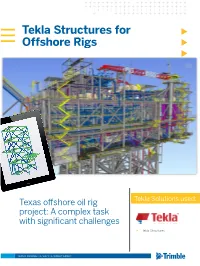 Tekla Structures for Offshore Rigs