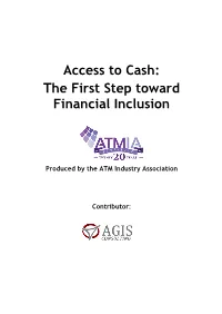 The First Step Toward Financial Inclusion