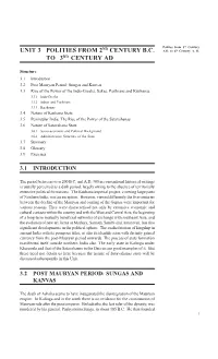 Unit 3 Polities from 2Nd Century B.C. to 3Rd Century