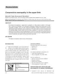 Compressive Neuropathy in the Upper Limb Review Article