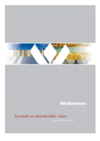 Focused on Shareholder Value Annual Report 2000 Continuing the Company’S Once Again the Result Was a Strong Performance