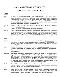 One – Time Events ~