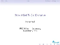 State of End to End Encryption