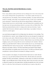 The Lion, the Witch and the Wardrobe by C.S Lewis. Introduction