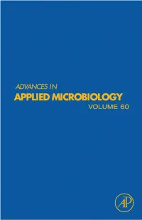 Applied Microbiology VOLUME 60 This Page Intentionally Left Blank ADVANCES in Applied Microbiology