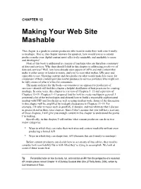 CHAPTER 12 Making Your Web Site Mashable