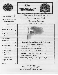 May 2009 Volume 15 -Issue 5 the Monthly Newsletter of Perch Base ~ USSVI What's "Below Decks" in the Midwatch Phoenix, Arizona PAGE ITEM NO