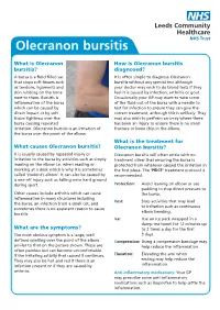 Olecranon Bursitis