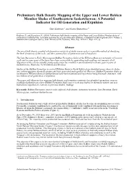 Preliminary Bulk Density Mapping of the Upper and Lower Bakken Member Shales of Southeastern Saskatchewan: a Potential Indicator for Oil Generation and Expulsion