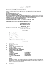Section K-1: COOKERY