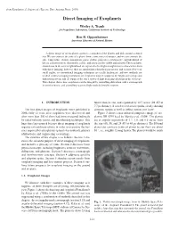 Direct Imaging of Exoplanets