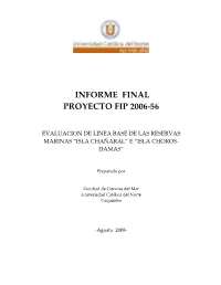Informe Final Proyecto Fip 2006-56