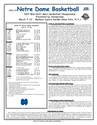 Notre Dame Basketball Games on the Radio, Teaming for the Four-Point Play in Both of the Contests