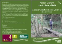 Perton Library Local History Walk