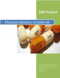 Pharmacokinetics of Adderall